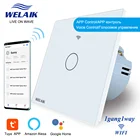 Умный выключатель WELAIK с поддержкой Wi-Fi, 80 Х80 мм, 1-1000 Вт, 220 В