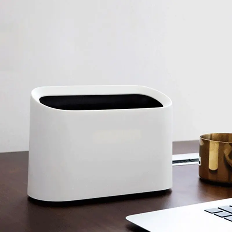 

Mini Desktop Trash Can Home Simple Car Storage Bucket Accessory Garbage Bin Nordic Style Living Room Office Practical Waste Bins