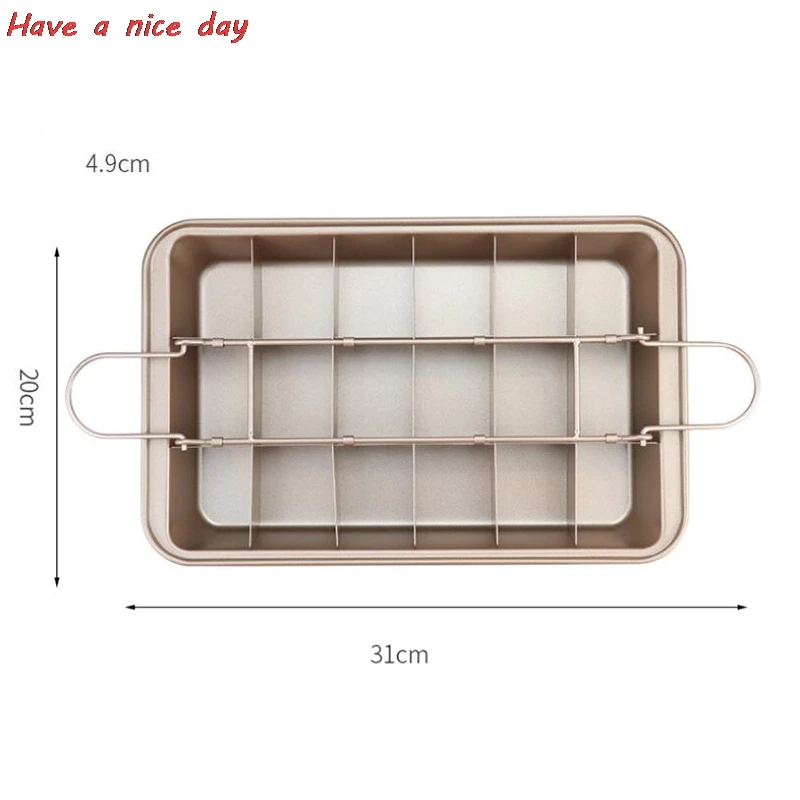 

Brownie Pan Grilled Brownie Pan Cake Bread Thickened Non Stick Baking Coating Mold Baking Tools For Cakes