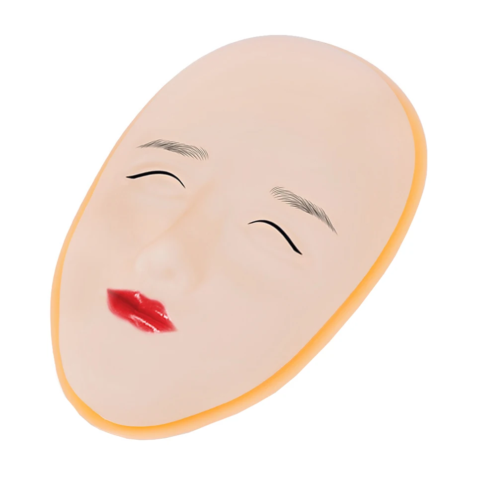 Силиконовая голова манекен для практики татуировок бровей и макияжа|Аксессуары
