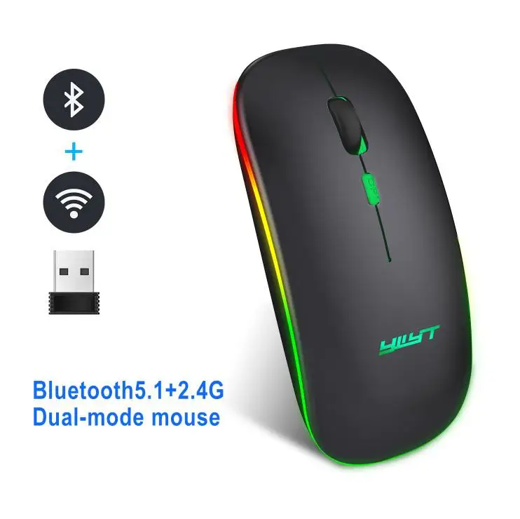 BEESCLOVER эргономичная игровая мышь G852 Bluetooth + 2 4g Двухрежимная компьютерная