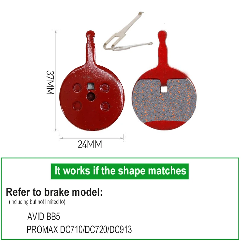 Резиновые полуметаллические велосипедные дисковые Тормозные колодки для Sram Avid