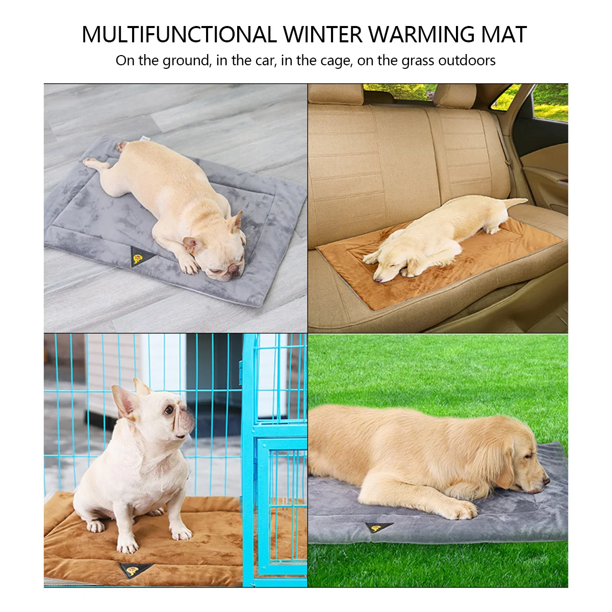 

Winter Pet Self-heating Pad Dog Sleeping Blanket Cat Bed Hot Sofa Cushion Household Carpet Keep Warm For Pet Animals