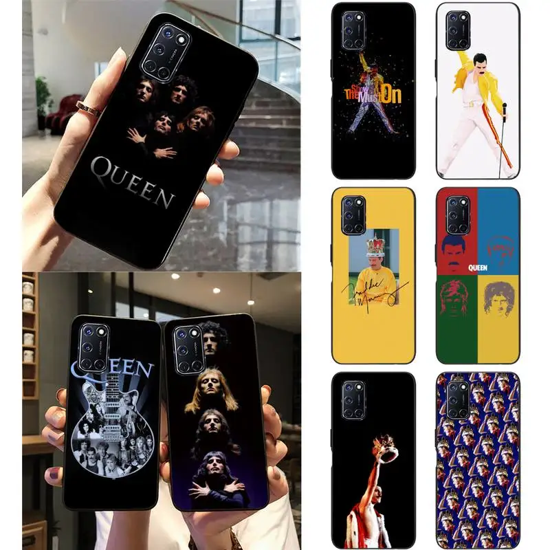 

Freddie Mercury Queen Phone Case For Oppo Reno2 3 A77 92020 F11 Realme 2 3 5 6 Pro XT