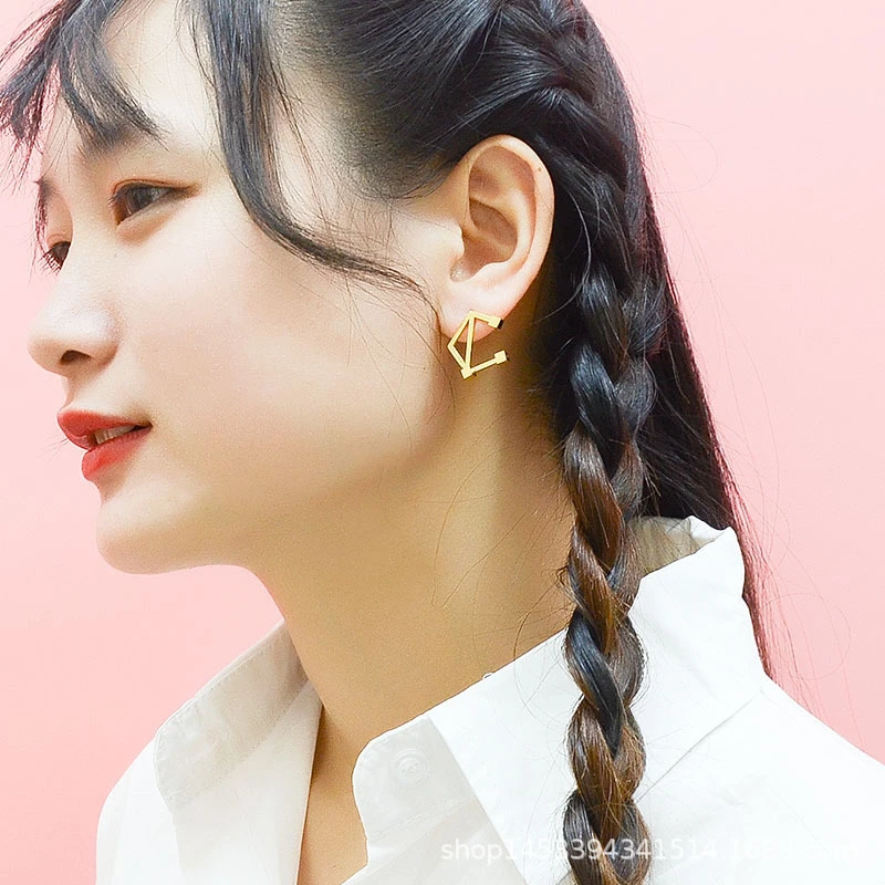 

Fashion Jewelry For Women Simple Constellation Stud Earrings 2020 New Style Gold Color Stainless Steel Ear Aerets Fast Shipping