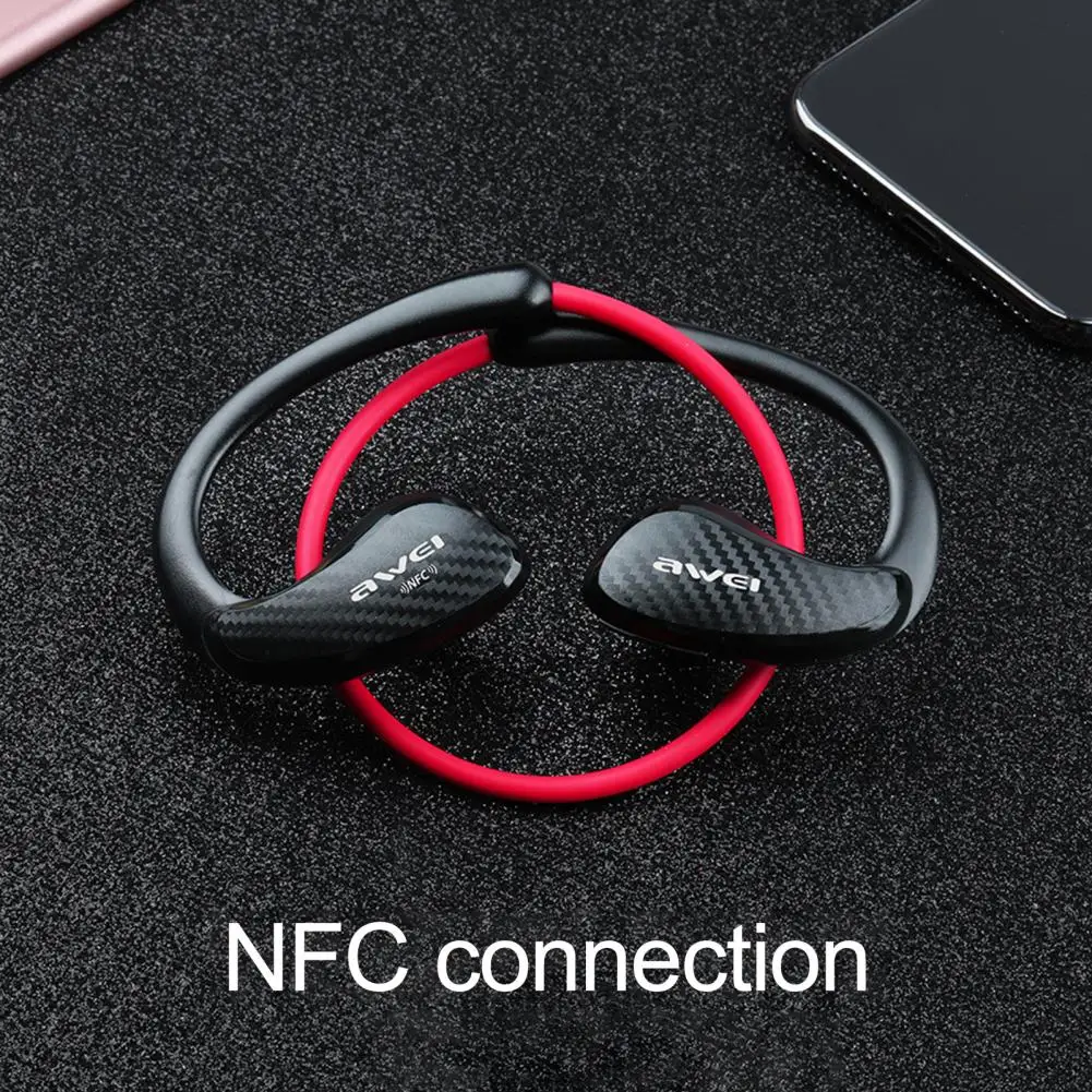 Awei A881BL Neckband Earphone NFC Sweatproof Portable Audio Stereo Earbud with Mic for Yoga Longtime Standby | Электроника