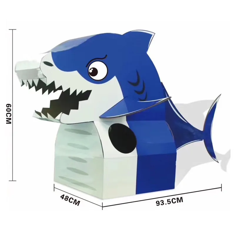 DIY бумажный материал искусство мультфильм животных костюмы для детей динозавр