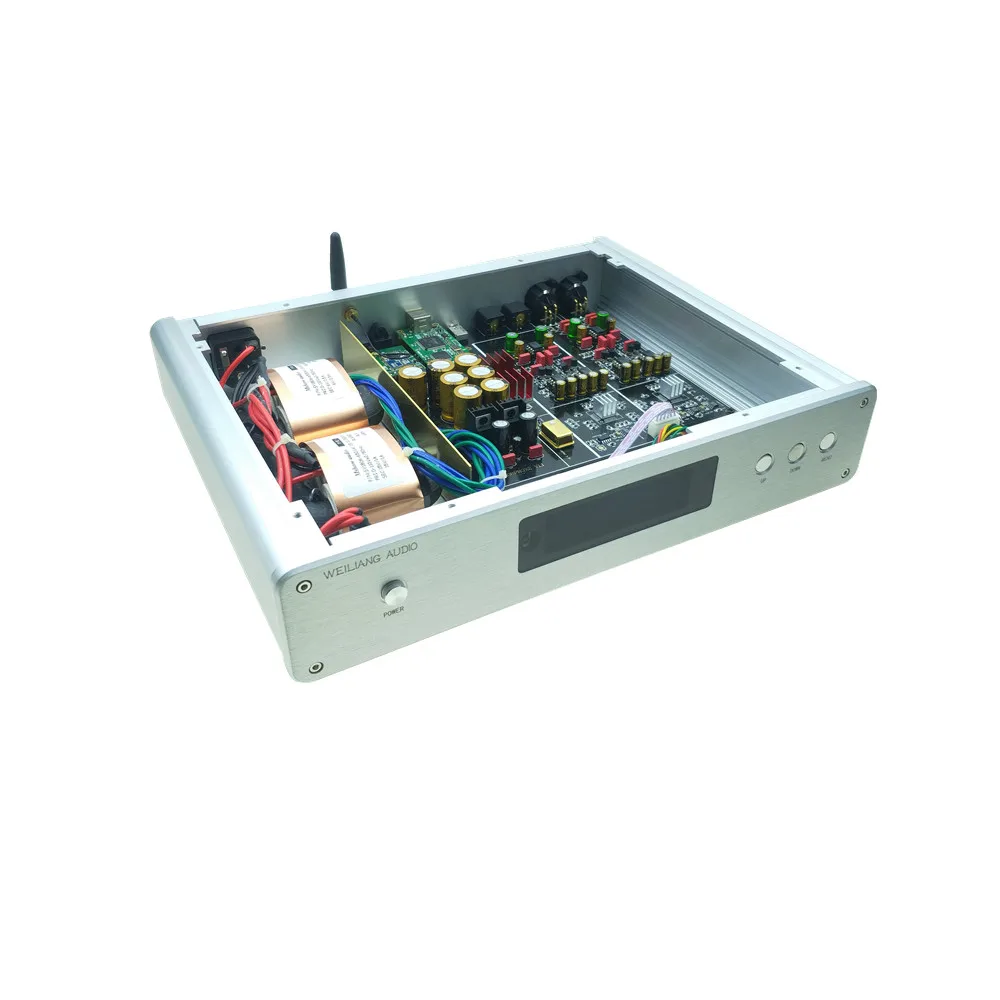 Двойной ES9038PRO DC300 DSD декодер ЦАП + Amanero ies USB CSR8675 Bluetooth 5 0 золото TCXO цифро аналоговый
