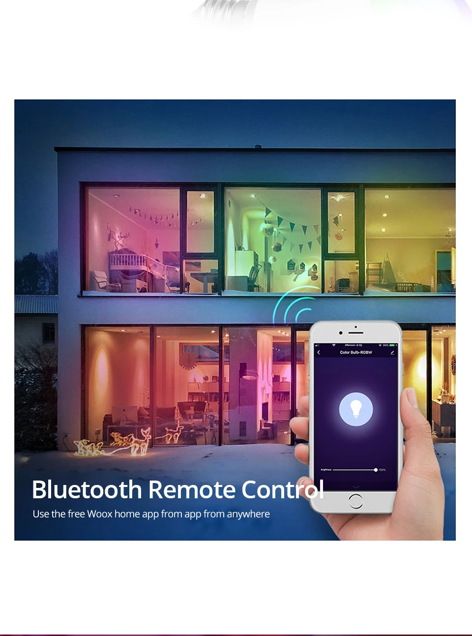 Беспроводной Bluetooth умный светодиодный светильник E27/B22 15 Вт Wifi умный светильник с регулируемой яркостью Домашний Светильник ing Quarto APP светодиодный светильник с дистанционным управлением