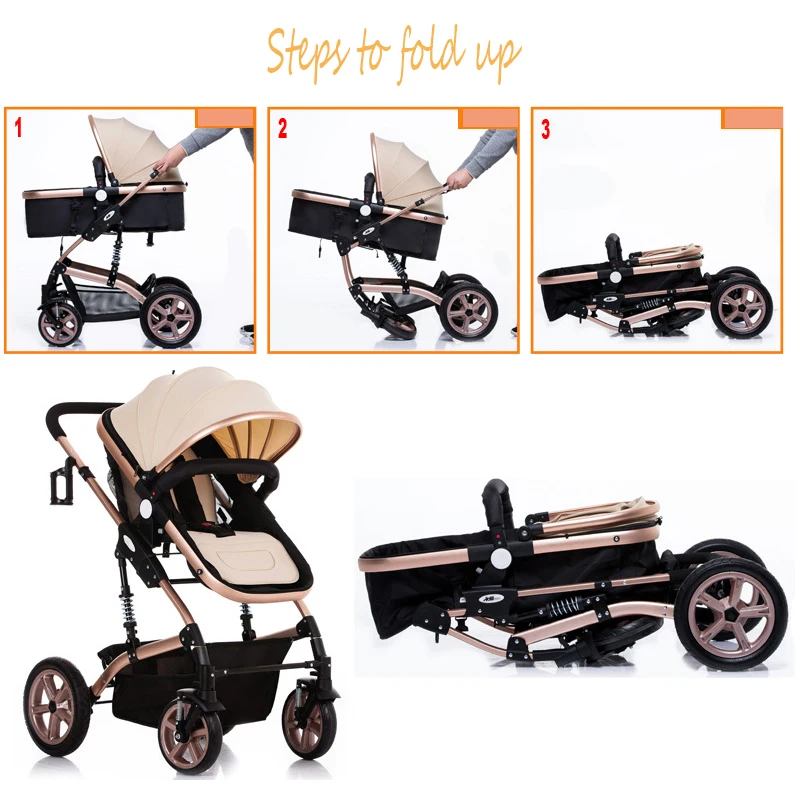 Коляска прогулочная коляска может сидеть складной амортизатор тележка легкая