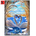 Алмазная живопись, Новые поступления, алмазная вышивка с животными, вышивка крестиком, лебедь, спутник, картины Стразы, мозаичный Декор для дома