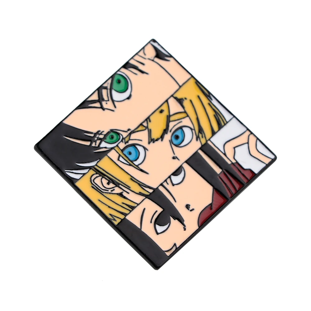 Значки из японского аниме атака на Титанов значки моя геройская академия