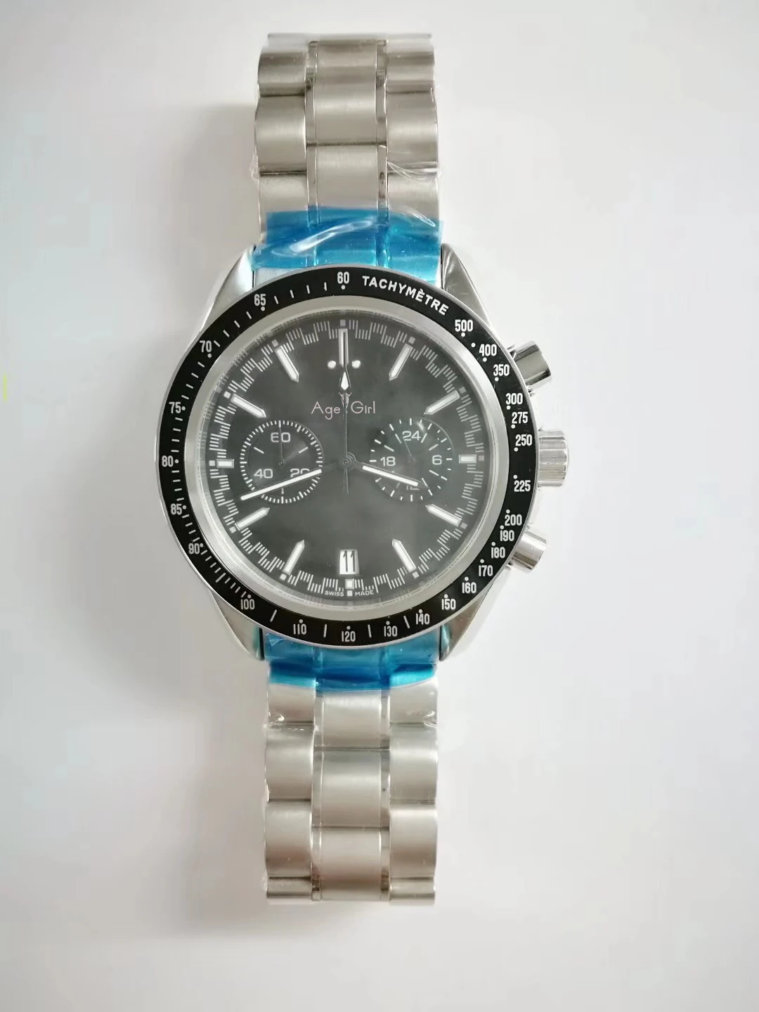 

Classic New Men Automatic Mechanical Watches Speed Racing Luminous Rose Gold Black Sapphire Glass AAA+ Quality Gent White