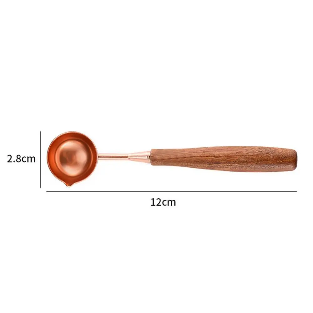 

Vintage Anti-Hot Sealing Wax Spoon Wood Handle Retro Spoons Spoon Retro Wax Stamp Wax Decorative Craft For Wax Sealing Stam K8Z6