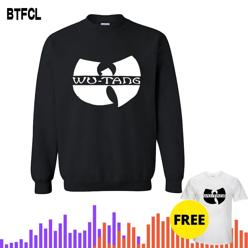 Толстовка BTFCL Wu tang Clan с принтом известной группы Мужская/Женская Осенняя
