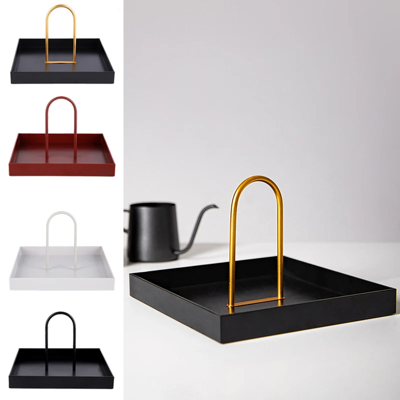 

1 шт. Портативный для хранения пластиковый квадратный лоток крыльцо органайзер для ювелирных изделий для рабочего стола еда Хлеб Дисплей па...