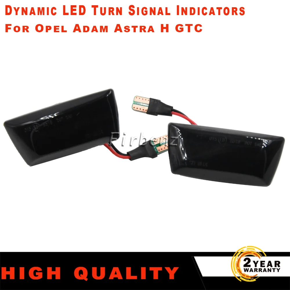 2 светодиодных ретранслятора, задний световой индикатор, динамический боковой индикатор для Opel Adam Astra H GTC VXR Corsa D для Holden Barina