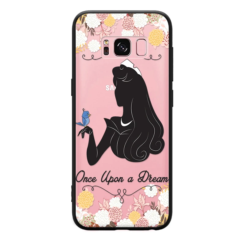 Жесткий чехол для телефона с рисунком Принцессы Диснея Samsung Galaxy S6 S7 Edge S8 S9 Plus Note 3 4 5 8 9|Бамперы| |