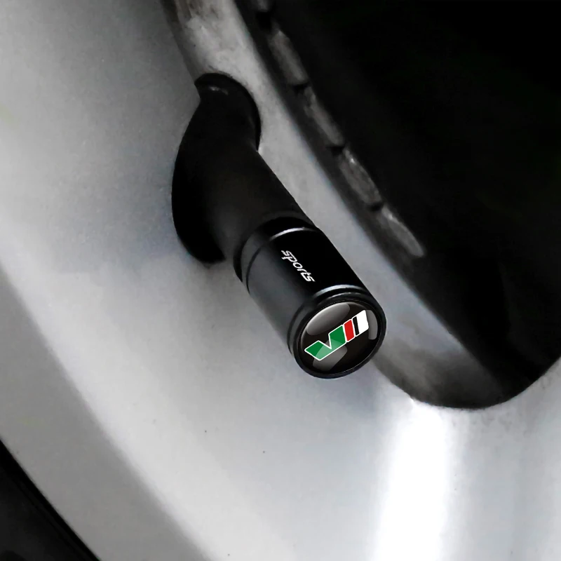 Эмблема VII VRS 4 шт. колпачки клапанов колеса для Skoda Octavia Rapid Fabia Superb Kodiaq Scala Karop Kamiq -