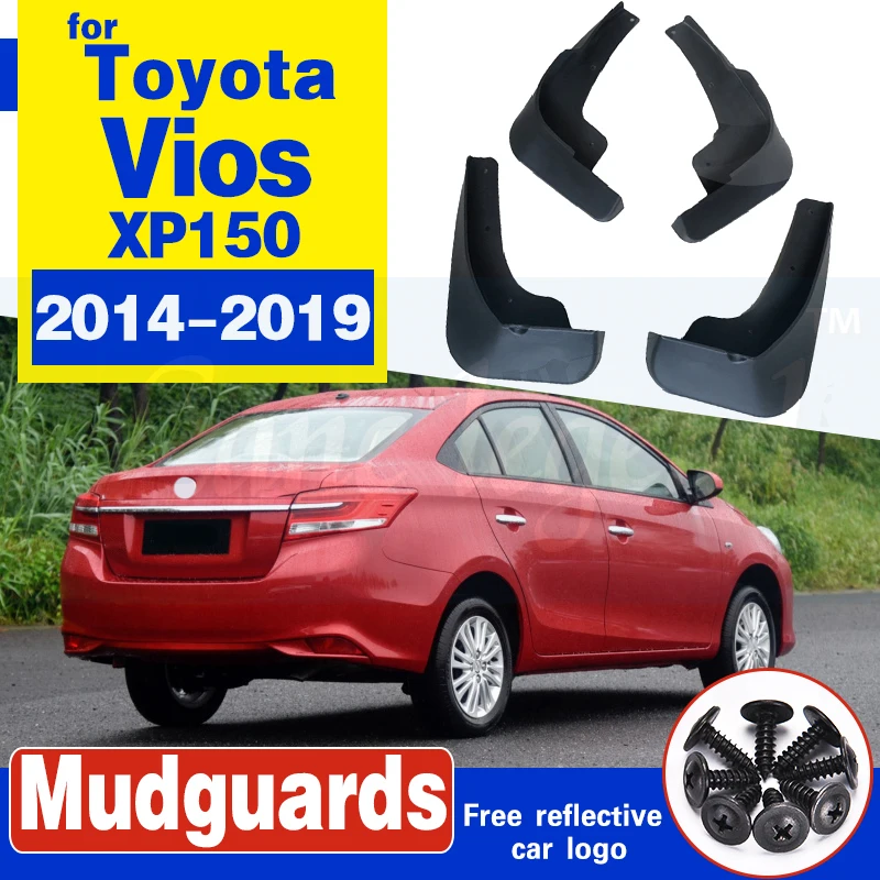 Брызговики для Toyota Vios Yaris Sedan 2014 ~ 2019 XP150 брызговики аксессуары 2015 2016 2017 2018 - купить