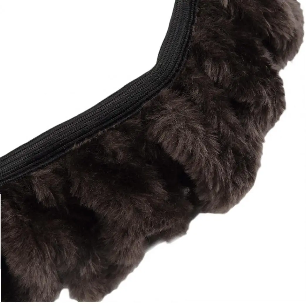 Плюшевый чехол для автомобильного руля протектор колеса зимняя теплая Подлинная