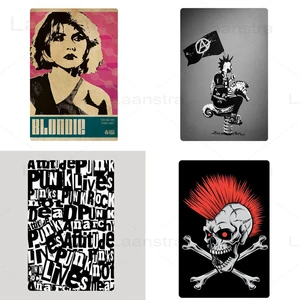 Punk Poster Iron Sign Text Black And White Metal Sign Home Decoration Wall Picture Tin Sign Room Dec