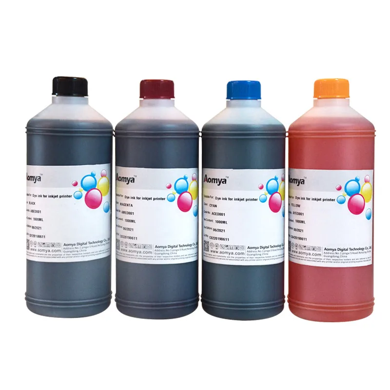 4C Water based Dye ink for Epson L100/L110/L200/L800 printer (Bulk ink) 1000ml/ bottle | Ink Refill Kits
