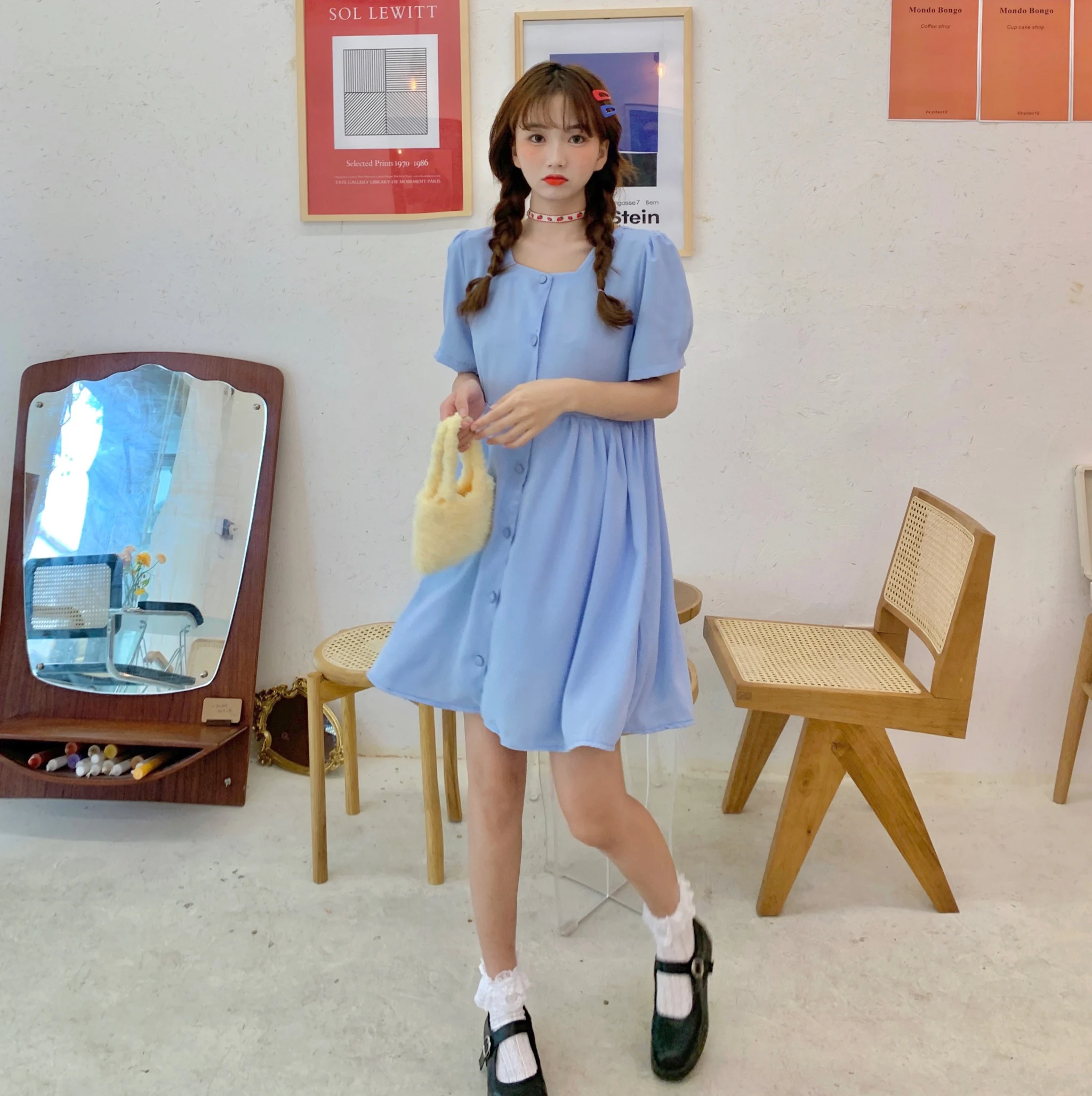 Сетчатая красная универсальная юбка с коротким рукавом новинка 2020 Стильная