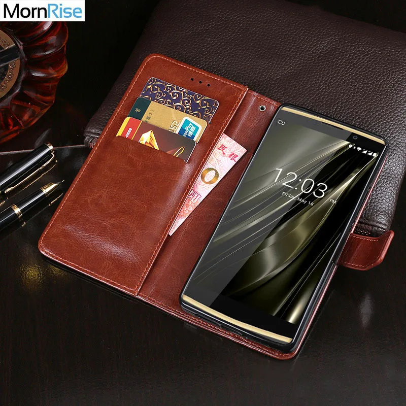 Роскошный винтажный флип чехол из искусственной кожи в деловом стиле для Oukitel K7