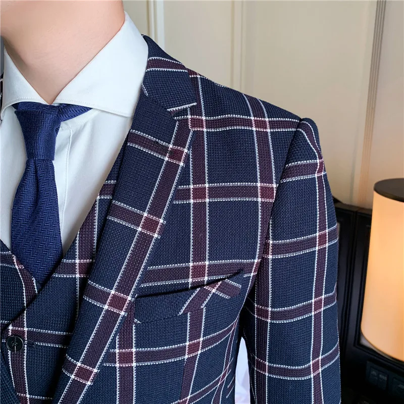 Для мужчин трикотажная кофта на темпера футболка Тонкий костюм 3 предмета