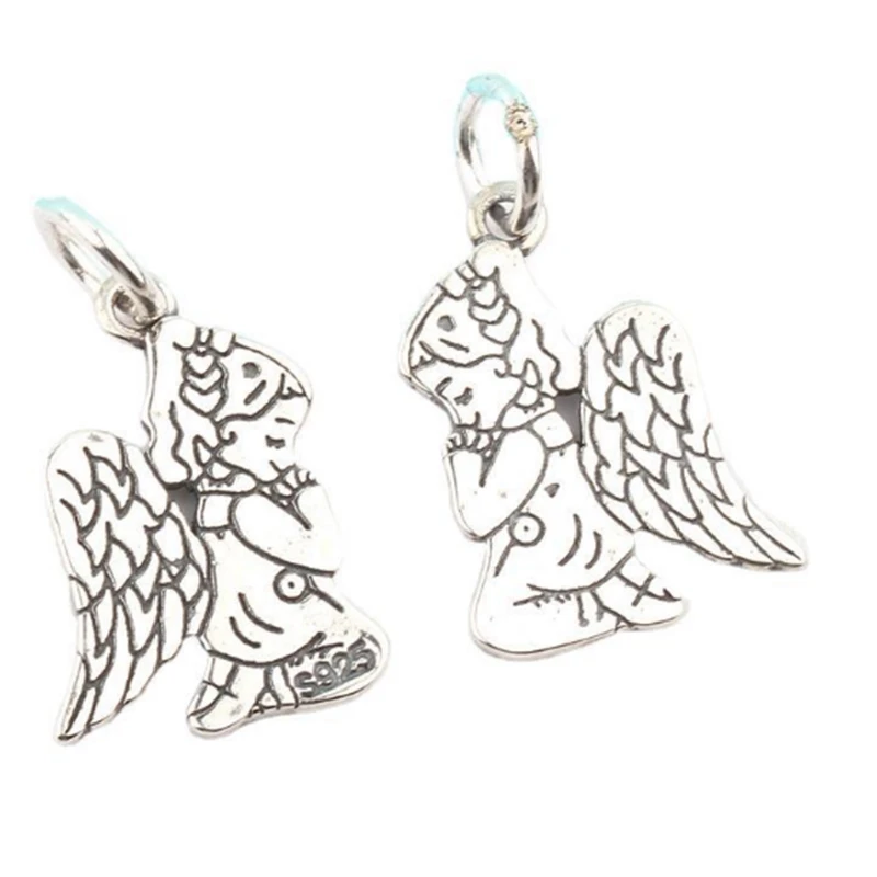 30 шт. Подвески Pray Angel антикварные подвески из серебра ювелирных изделий Diy ручной