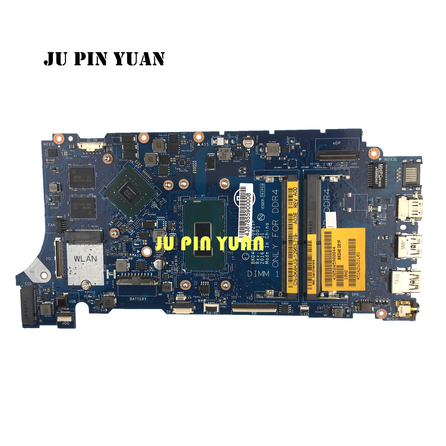 

For DELL Inspiron 7460 7560 Laptop Motherboard CN-0K4HJG K4HJG 0K4HJG BKD40 LA-D821P With I3-6006U CPU N16S-GTR-S-A2 FullyTested