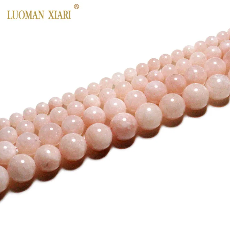 

Fine AAA 100% Natural Top Pink Beryl Morganite Round Natural Stone Beads For Jewelry Making DIY Bracelet Necklace 6/8/10/12mm