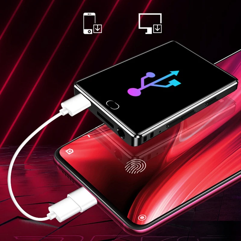 Музыкальный проигрыватель 2 5 дюймов MP4 Full Sn Bluetooth музыкальный из цинкового сплава