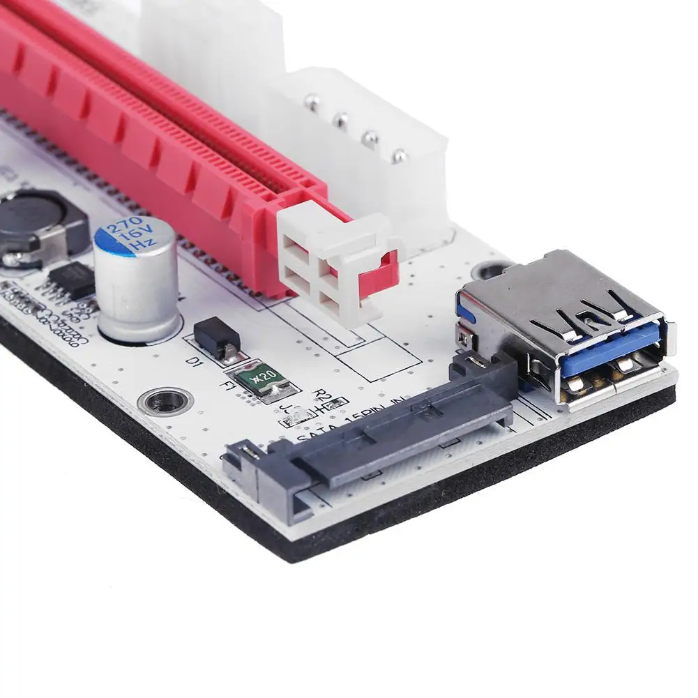 

6pcs USB 3.0 PCI-E PCI Express Riser Card 1x To 16x USB 3.0 Data Cable Graphics Card Extender For Bitcoin Mining BTC Miner