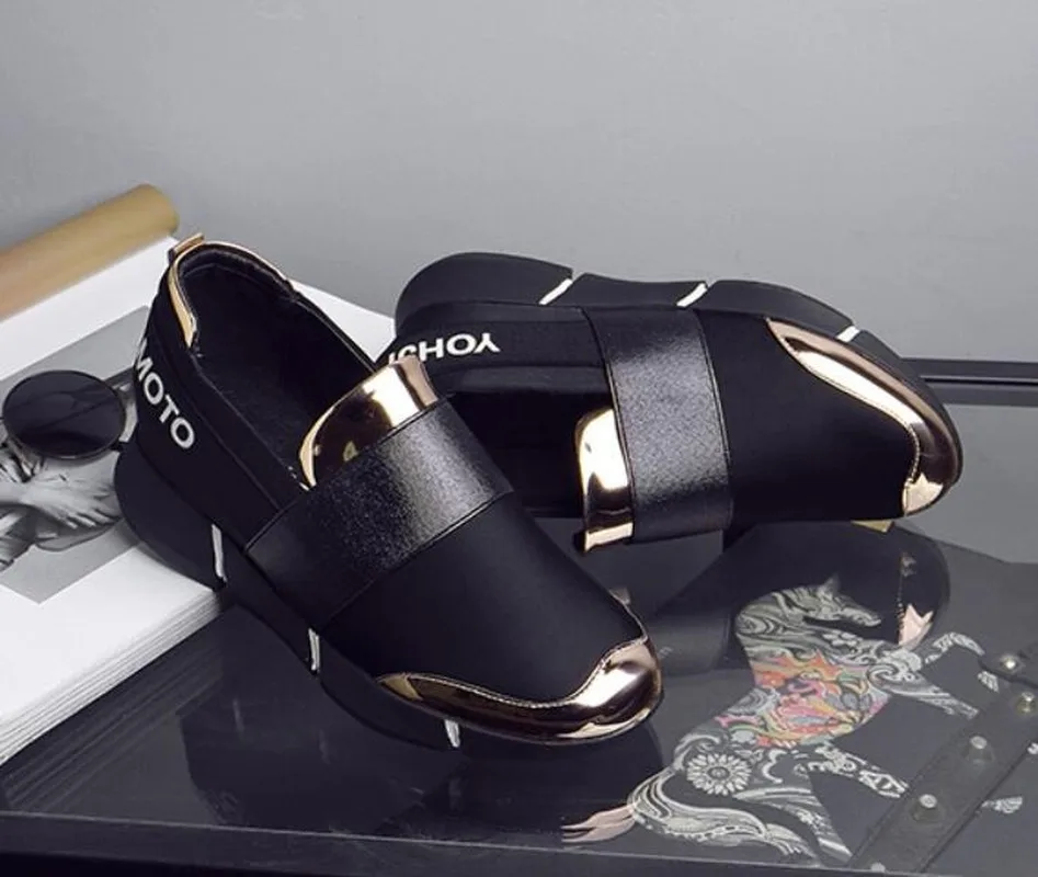 

New mid-heel platform women's shoes women's Korean one-legged casual shoes increased non-slip simple women's single shoes trend