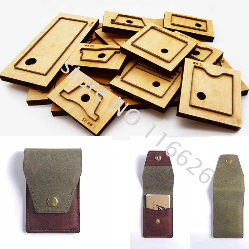 Сделай сам кожаная визитка защелкивающаяся кнопка чехол сумка резак форма для