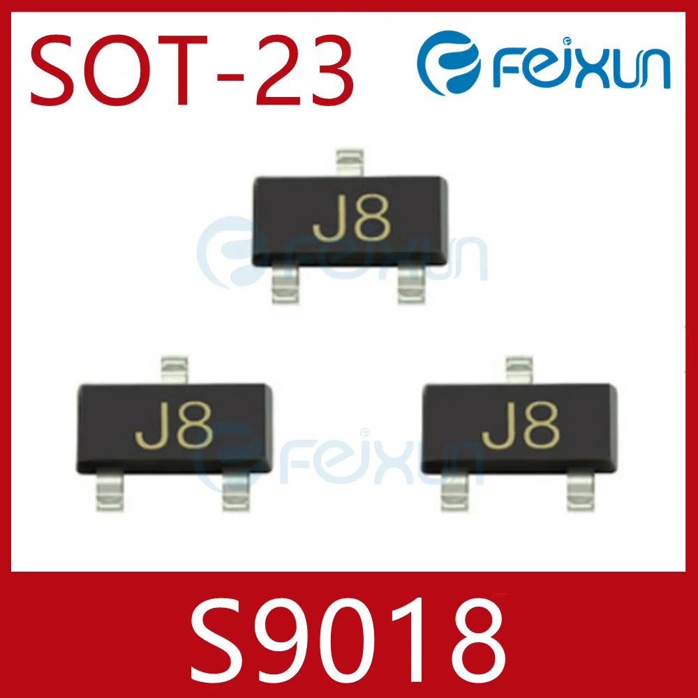 S9018 SMD Триод MMBT9018LT1G Печатный J8 SOT23 NPN транзистор 50 мА 15 В. |