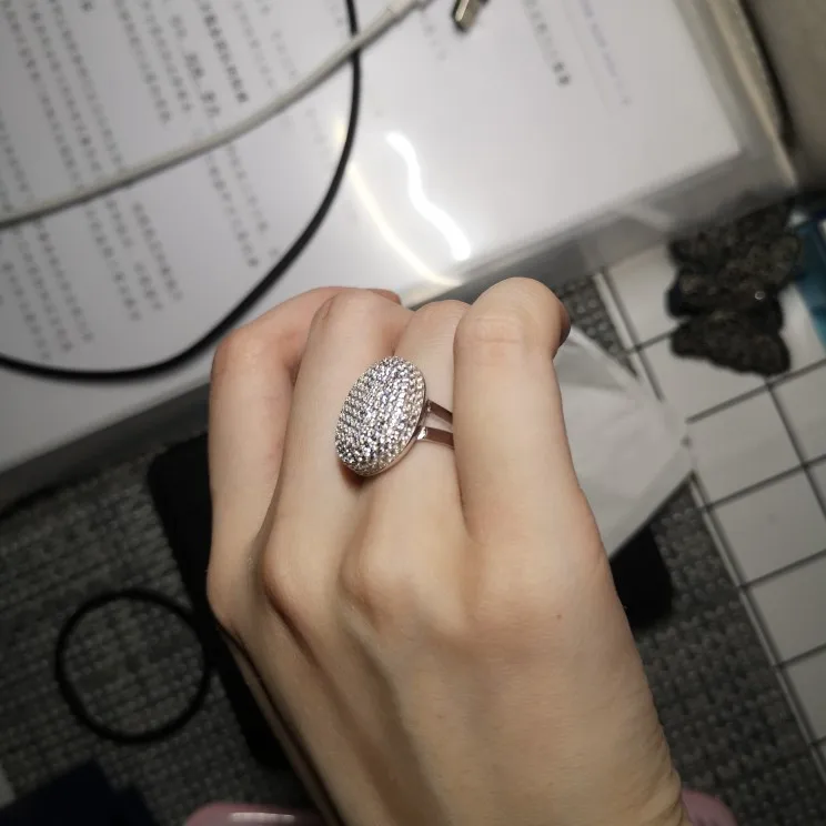 

Earring925 Sterling Silver Movie Bella's Wedding Ring Engagement Jewelry Full DrillRings