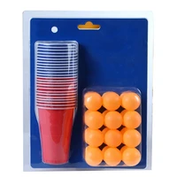 toss game toy beer pong drinking game set for men party indoor outdoor interactive toy for family gathering w 24 balls