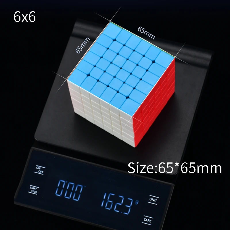 Qiyi 6x6x6 Qifan S2 W Magic Cube QiXing 7x7x7 Speed Stickerless куб пазл игрушки для начинающих детей |