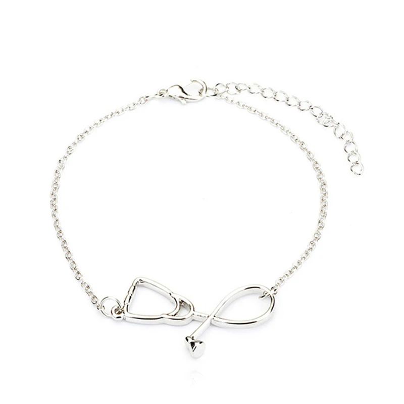 Женский уникальный браслет в виде стетоскопа ювелирный из сплава аксессуары