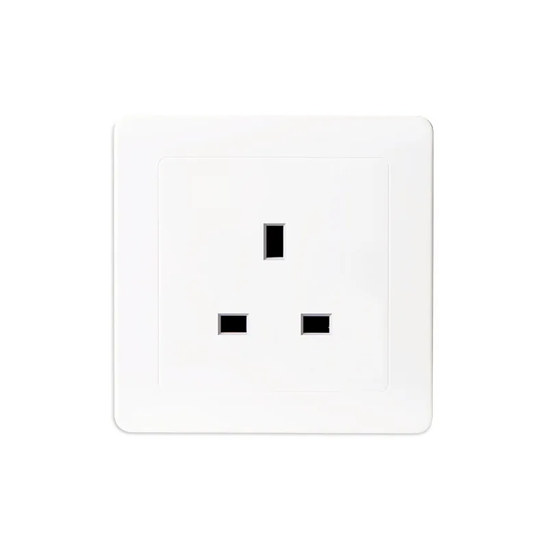 Белая электрическая розетка 86 типа британская стандартная 13A настенная