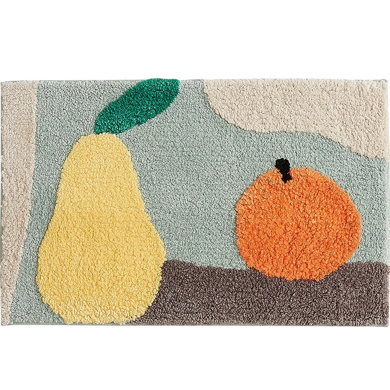 

Fruit Area Rugs Bathroom Carpet Anti Slip Geometric House Entrance Carpets Kitchen Rug Floor Mats Welcome Doormat Home Decor