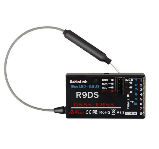 Приемник Radiolink R6DSM/R9DS/R6DS/R12DSM/AT9S/R12DS/R8EF/R8FM поддерживает SBUS, используемый для дистанционного управления AT9 AT9S AT10.