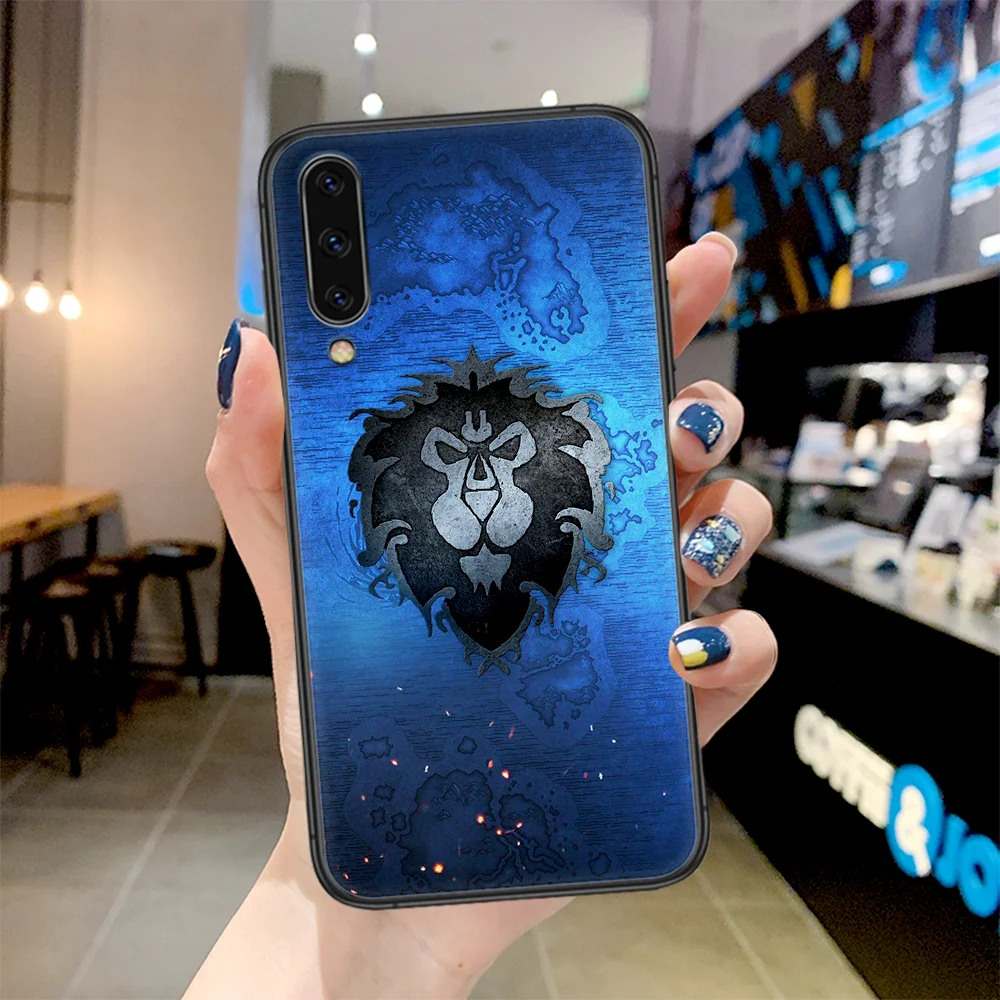 

Game World of Warcrafts Phone Case For Samsung Galaxy A 3 5 7 8 10 20 20E 21S 30 30S 40 50 51 70 71 black Coque Soft Hoesjes 3D