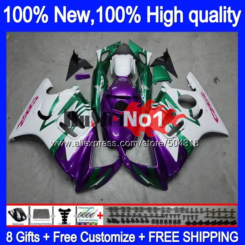 Корпус и бак для HONDA CBR 600F3 CC CBR600FS 1998 3mc. 129 CBR600 F3 FS 600CC 600 97 98 CBR600F3 фиолетовые белые
