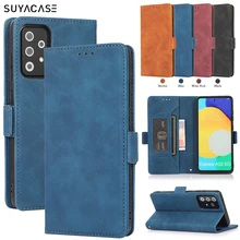 Wallet Flip Card Case For Samsung Galaxy A52 A72 A12 A22 A32 A51 A71 A02 S A42 A82 F62 Leather Book Stand Phone Bags Cover Coque