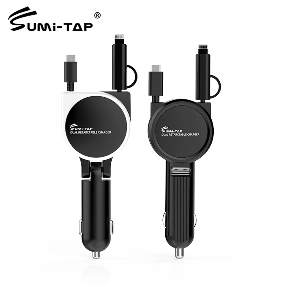 Автомобильное зарядное устройство Sumitap прикуриватель адаптер питания 10 Вт QI