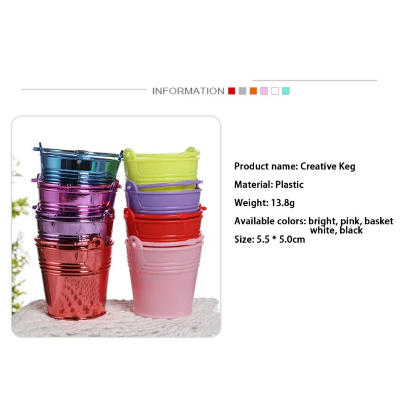 Железная жесть в форме бочонка мини-бочонок для ванной кухни домашних украшений